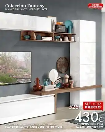 Mondo Convenienza Colección fantasy blanco brillante | mercure² | 1xtr el descuento es válido también para los colores blanco brillante cádiz oferta