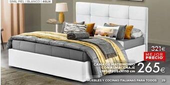 Mondo Convenienza Cama de matrimonio oferta