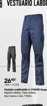 Cadena88 +na= 31,95€ pantalón multibolsillo u power guapo algodón elástico. triple costura azul marino o gris. 7730a1.. oferta