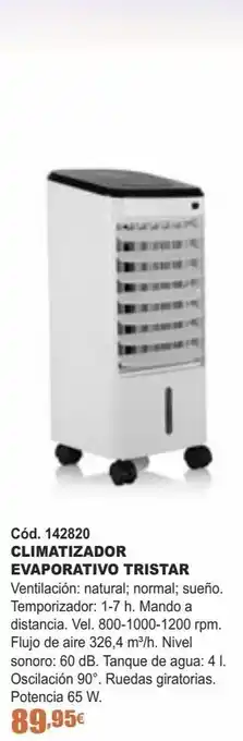 Ferrcash Climatizador evaporativo tristar oferta