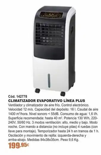 Ferrcash Climatizador evaporativo oferta