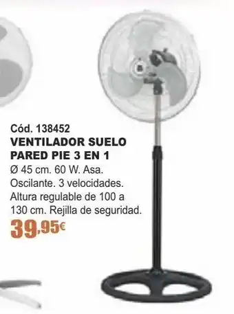 Ferrcash Ventilador de suelo oferta