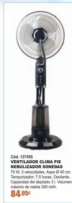 Ferrcash Ventilador nebulizador oferta