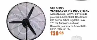 Ferrcash Ventilador de pie oferta