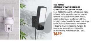 Ferrcash Cámara de videovigilancia cevik oferta