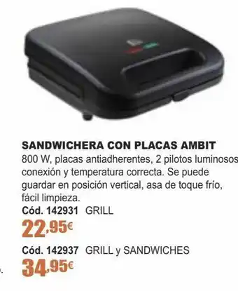 Ferrcash Sandwichera oferta