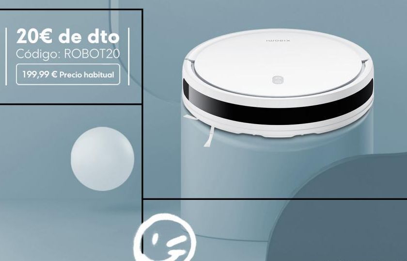 Xiaomi 20€ de dto código: robot20  199,99 € precio habitual oferta