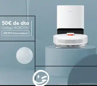 Xiaomi 50€ de dto código: robot50 499,99 € precio habitual xiaomi oferta