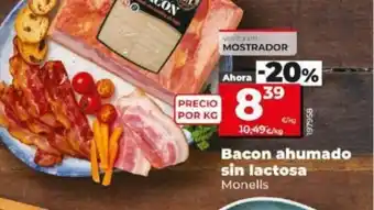 La Plaza de DIA Bacon ahumado sin lactosa oferta