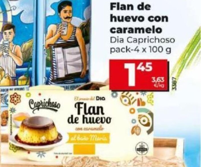 La Plaza de DIA Flan de huevo con caramelo oferta