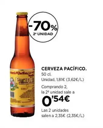 Hipercor CERVEZA PACÍFICO oferta