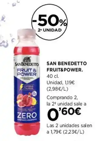 Hipercor SAN BENEDETTO FRUIT & POWER oferta