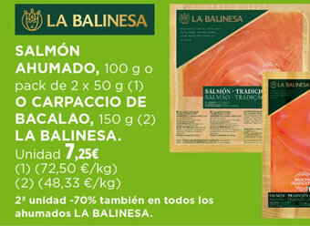 Hipercor SALMON AHUMADO oferta