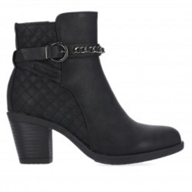 Querol Botines tacón chika 10 modelo kurazo negros con hebilla oferta