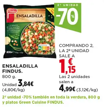 Hipercor ENSALADILLA FINDUS. 800 g. oferta