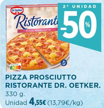 Hipercor PIZZA PROSCIUTTO RISTORANTE DR. OETKER. oferta