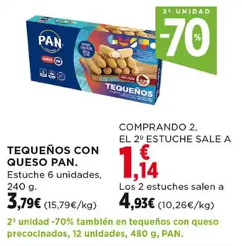 Hipercor TEQUEÑOS CON QUESO PAN oferta