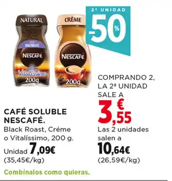 Hipercor CAFÉ SOLUBLE NESCAFÉ. oferta