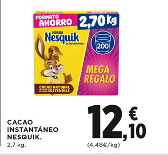 Hipercor CACAO INSTANTÁNEO NESQUIK oferta