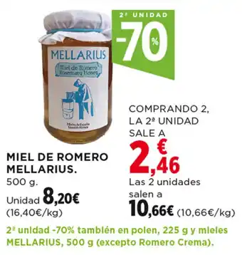 Hipercor MIEL DE ROMERO MELLARIUS. oferta