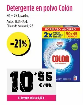 AhorraMas Detergente en polvo Colón oferta