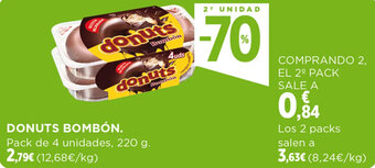 Hipercor DONUTS BOMBÓN. oferta