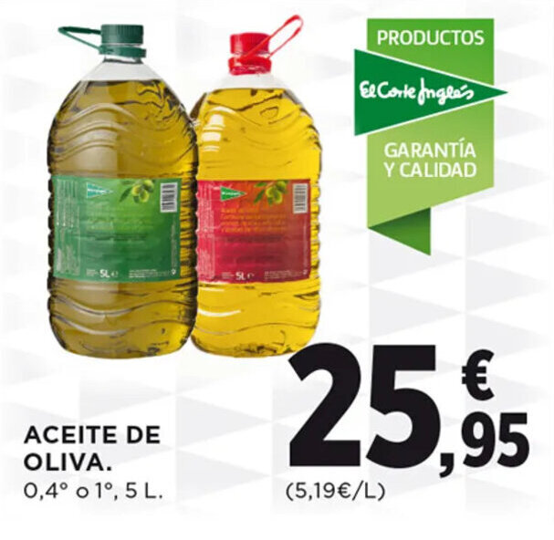 Hipercor ACEITE DE OLIVA. oferta