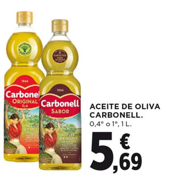 Hipercor ACEITE DE OLIVA CARBONELL oferta