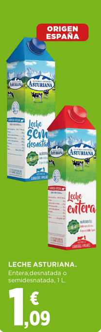 Hipercor LECHE ASTURIANA oferta