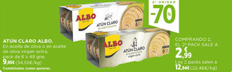 Hipercor ATÚN CLARO ALBO. oferta