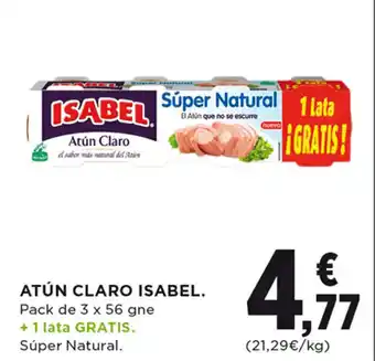 Hipercor ATÚN CLARO ISABEL. oferta