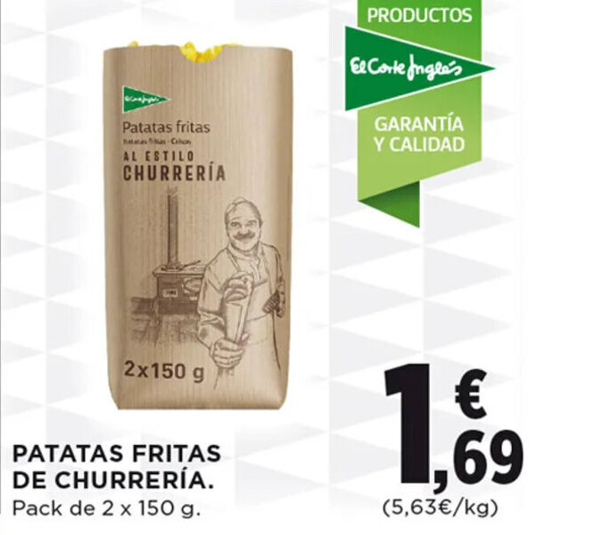 Hipercor PATATAS FRITAS DE CHURRERÍA oferta