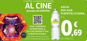 Hipercor AGUA SIN GAS FUENTELIVIANA. oferta