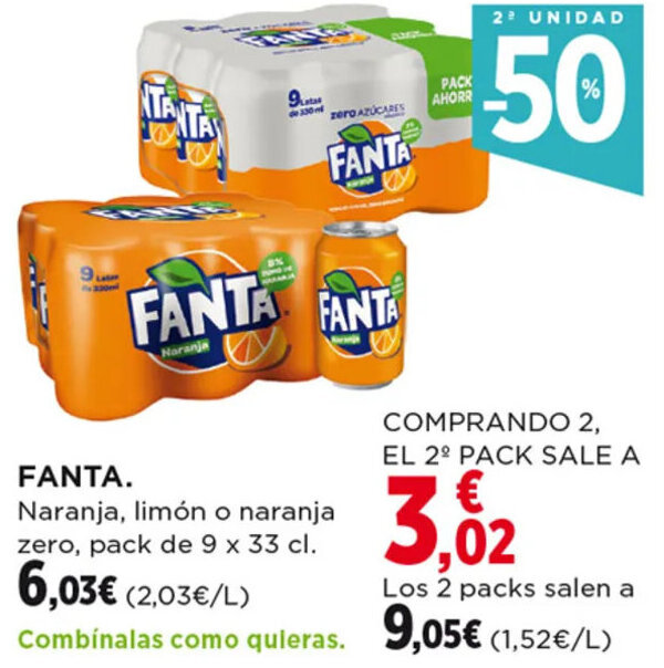 Hipercor FANTA. oferta