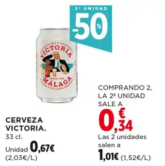 Hipercor CERVEZA VICTORIA. oferta