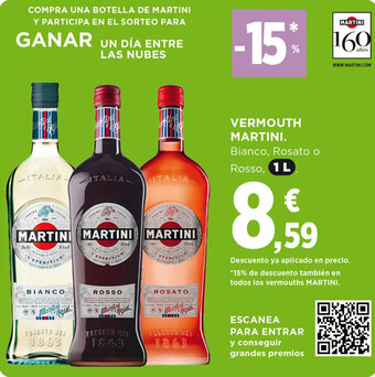 Hipercor VERMOUTH MARTINI oferta