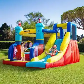ToysRus Castillo hinchable con tobogán 265 cm outsunny oferta