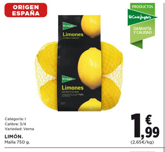 Hipercor LIMÓN. oferta