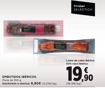 Hipercor EMBUTIDOS IBÉRICOS. oferta