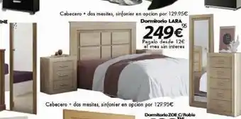 Konfortard Cabecero + das mesites, sinfonier en opcion por 129.95€ dormitorio lara 95 249€ pagalo desde 12€ al mes sin interes cabe oferta