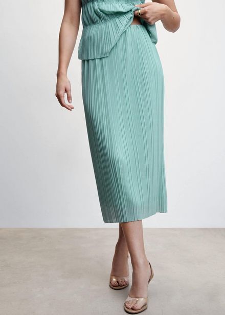 MANGO Falda midi plisada oferta