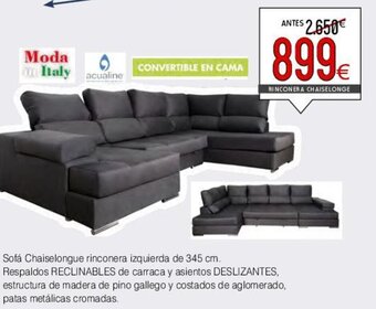 Atrapamuebles Sofá Chaiselongue rinconera izquierda de 345 cm. oferta
