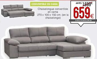 Atrapamuebles Chaiselongue convertible en cama oferta