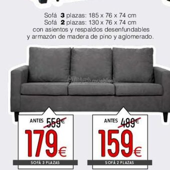 Atrapamuebles SOFA 3 PLAZAS oferta