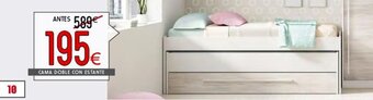 Atrapamuebles CAMA DOBLE CON ESTANTE oferta
