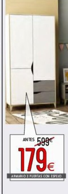 Atrapamuebles ARMARIO 3 PUERTAS CON ESPEJO oferta