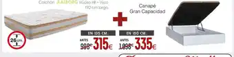 Atrapamuebles Colchón AALBORG Núcleo HR + Visco 190 cm largo oferta