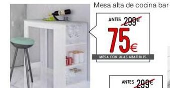 Atrapamuebles MESA CON ALAS ABATIBLES oferta