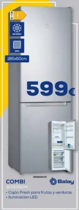 Euronics Frigorífico combi balay oferta