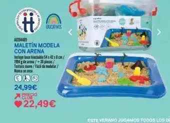 Juguettos To integración 24,99€ 7 precio educativos a0394405 maletín modela con arena incluye base hinchable 54 x 42 x 8 cm/ 19 oferta